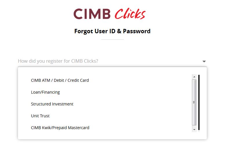 Cara Reset Password Cimb Clicks 3 Minit Pasti Berjaya