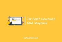 Tak Boleh Download MAE Maybank